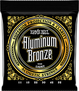 Pack of Light Aluminum Bronze strings